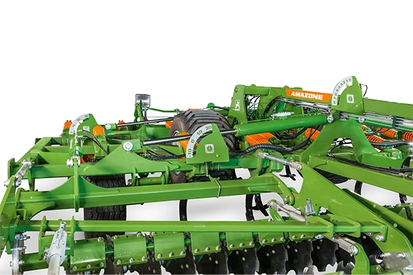Ceus hydraulic depth control and tine section—highlighting Amazone's SmartFrame system.