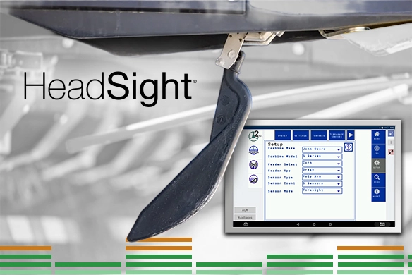 Headsight from Precision Planting row guidance system display.